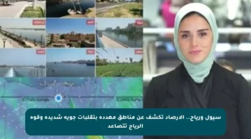 سيول ورياح.. الأرصاد تكشف عن مناطق مهددة بتقلبات جوية شديدة وقوة الرياح تتصاعد